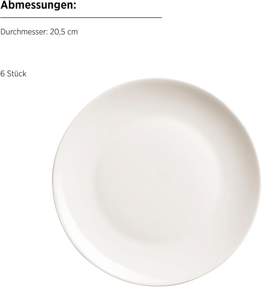 MÄSER 934105 Série Belmira, Service à Café Classique pour 6 Personnes, Service à Café 18 Pièces, Intemporel, Élégant, Délicat, Porcelaine, Blanc