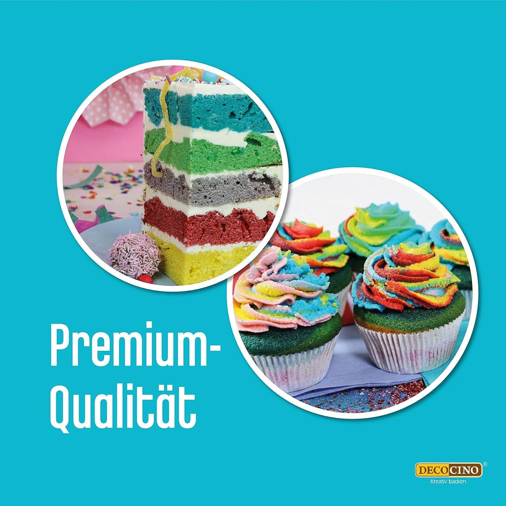 Set de coloranți alimentari Decocino Neon - 3 piese - Roșu, roz, violet - Colorant alimentar cu doză mare - Pentru colorarea prăjiturilor, brioșelor, cupcake-urilor - Fără gust