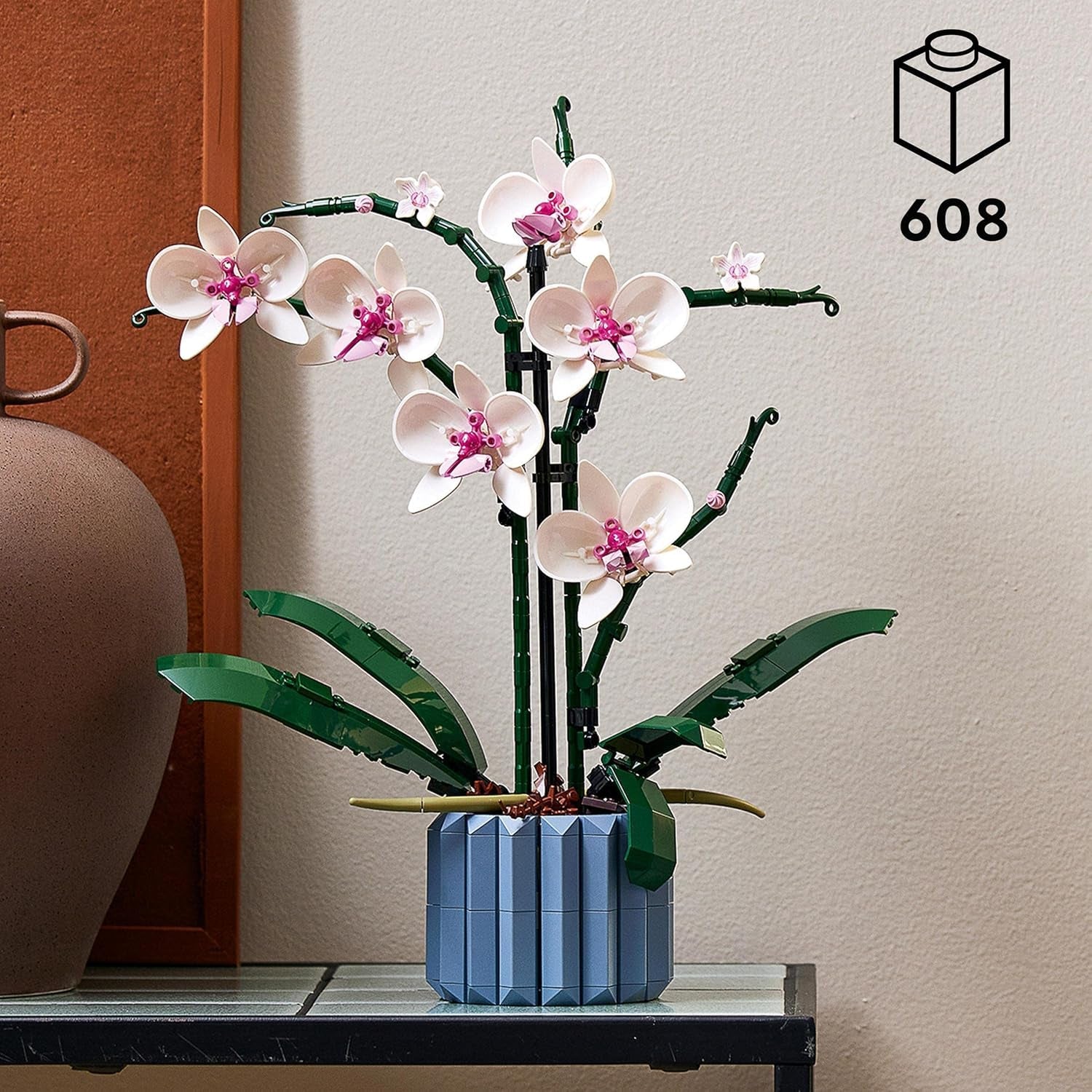LEGO Botanicals Orchidee - Künstliche Pflanzen Set mit weißen und rosa Blumen - Modellbausatz für Erwachsene - Home und Zimmer-Deko - Botanik Kollektion - Geschenke für Frauen und Männer 10311
