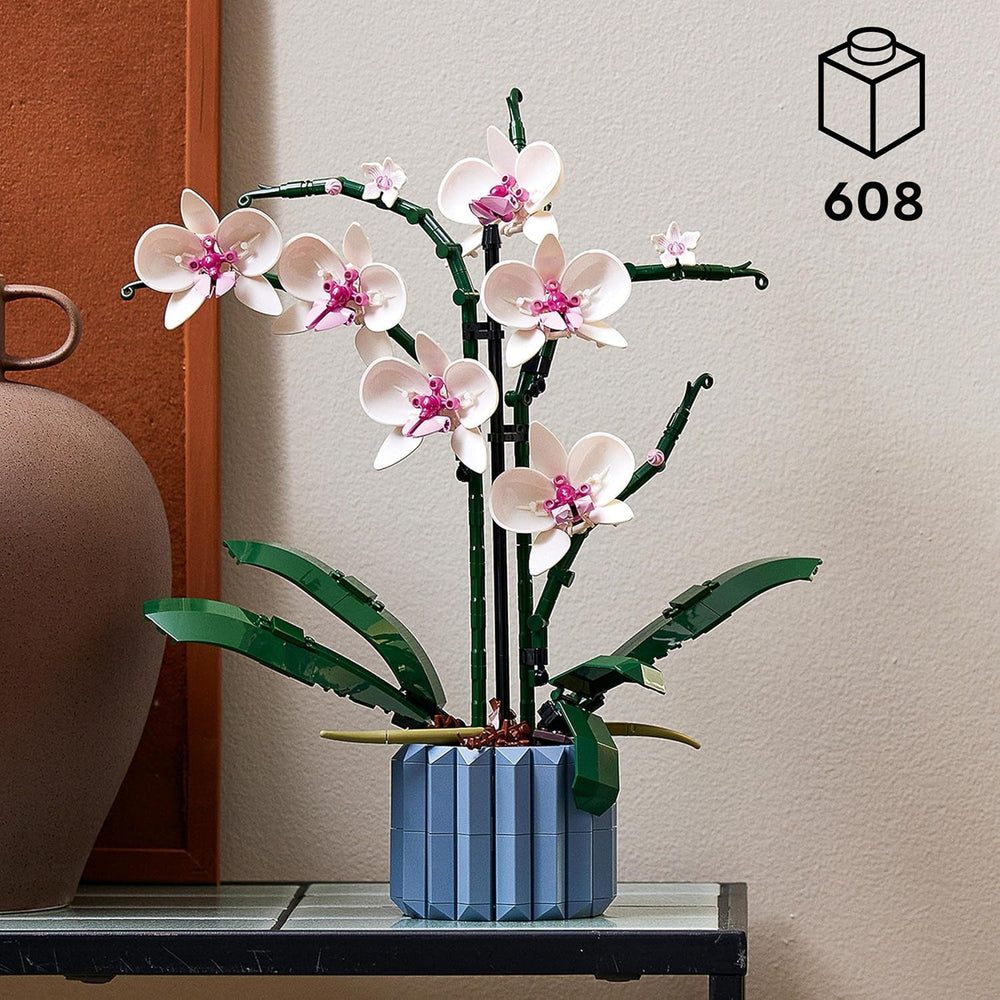 LEGO Botanicals Orchidee - Künstliche Pflanzen Set mit weißen und rosa Blumen - Modellbausatz für Erwachsene - Home und Zimmer-Deko - Botanik Kollektion - Geschenke für Frauen und Männer 10311