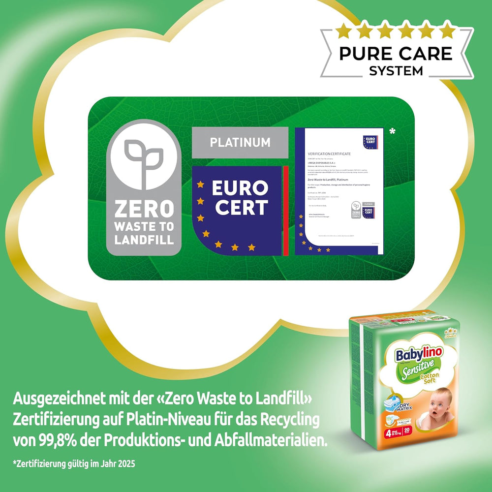 Couches bébé Sensitive taille 4, Maxi (8-13 kg), 20 pièces