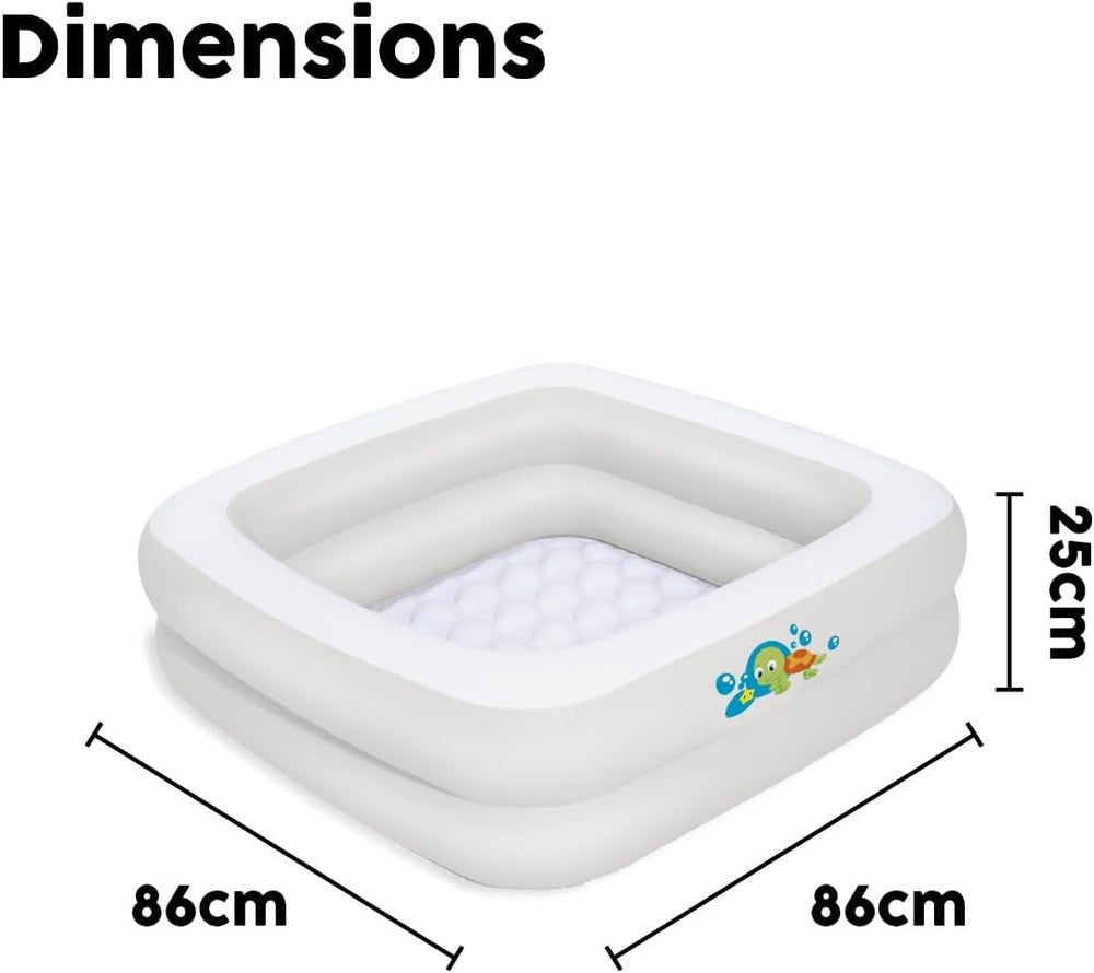Bestway 51116 - Baignoire bébé 86x86x25cm, Assortie