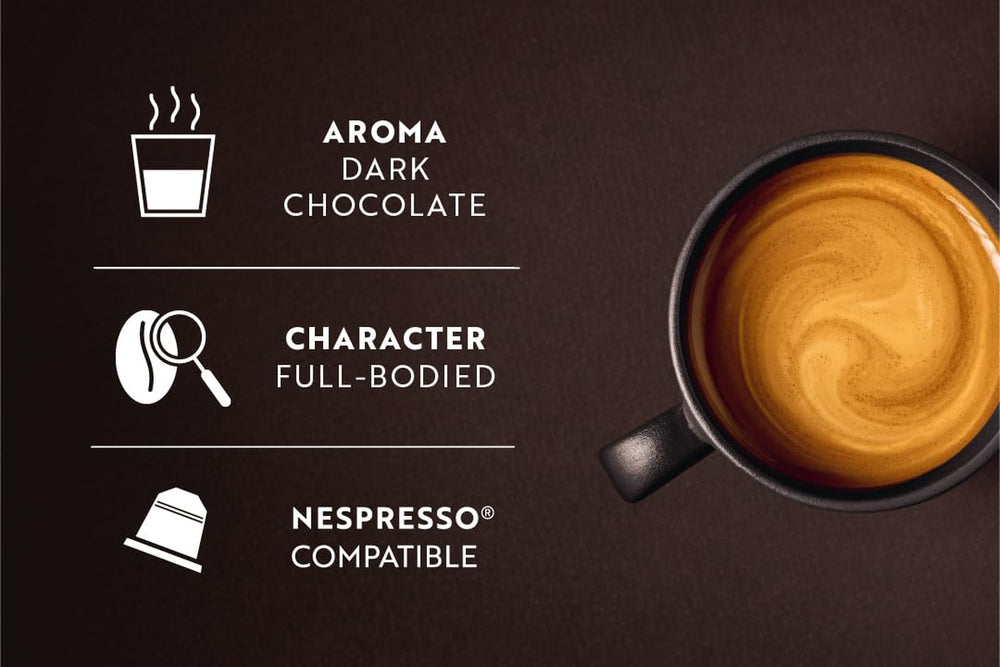 Café Royal Espresso Forte – Capsules de café compatibles Nespresso®, 100% Arabica, corsé, torréfaction moyenne, intensité 9/12, 36 capsules