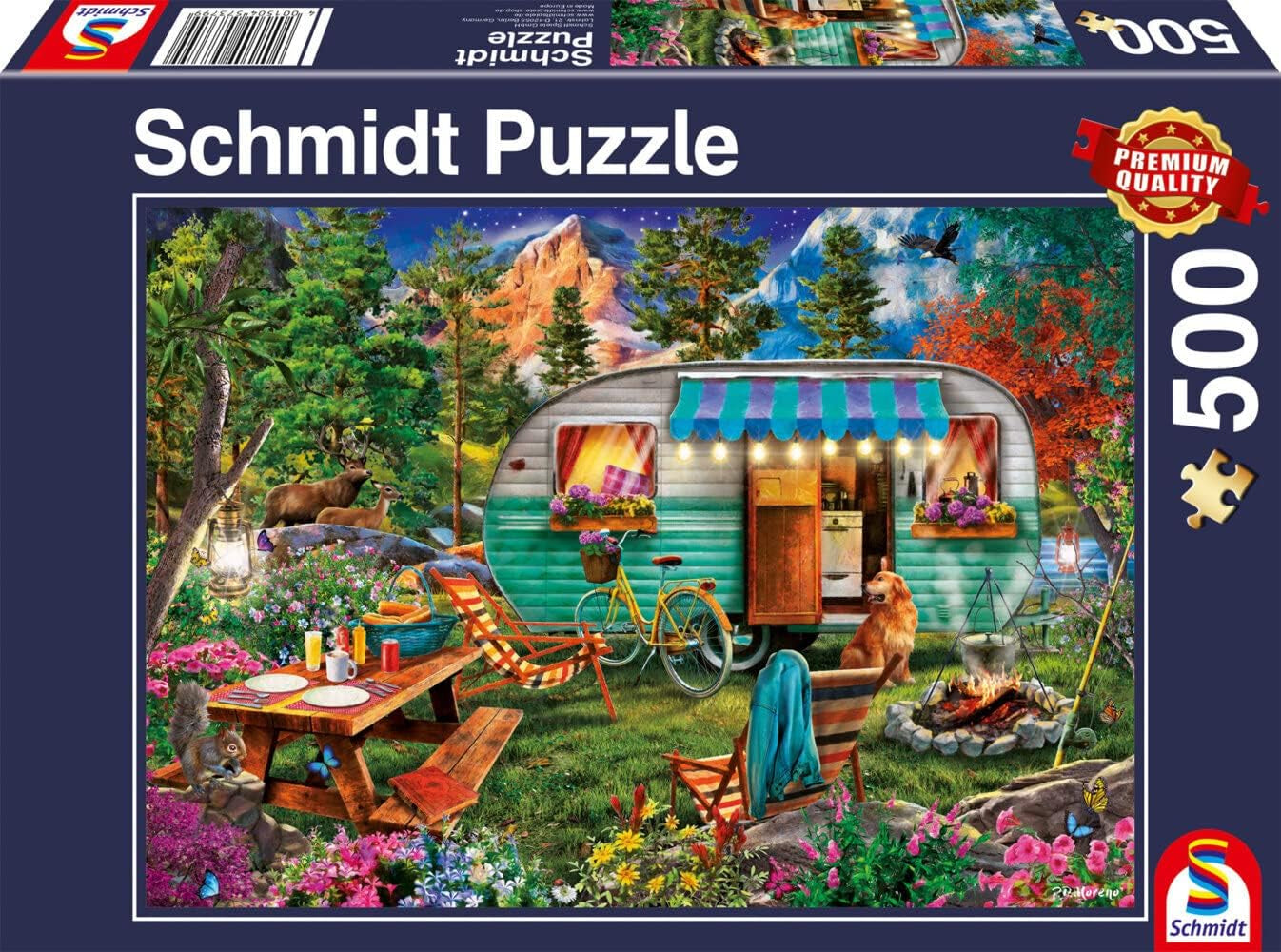 Schmidt Spiele 57379 Camper Romance, puzzle jigsaw 500 piese Puzzle Naty Shop Titlu implicit