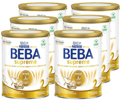 BEBA SUPREME 2 Lait de suite après 6 mois, lactose uniquement, sans huile de palme, pack de 6 (6 x 800g) Naty Shop