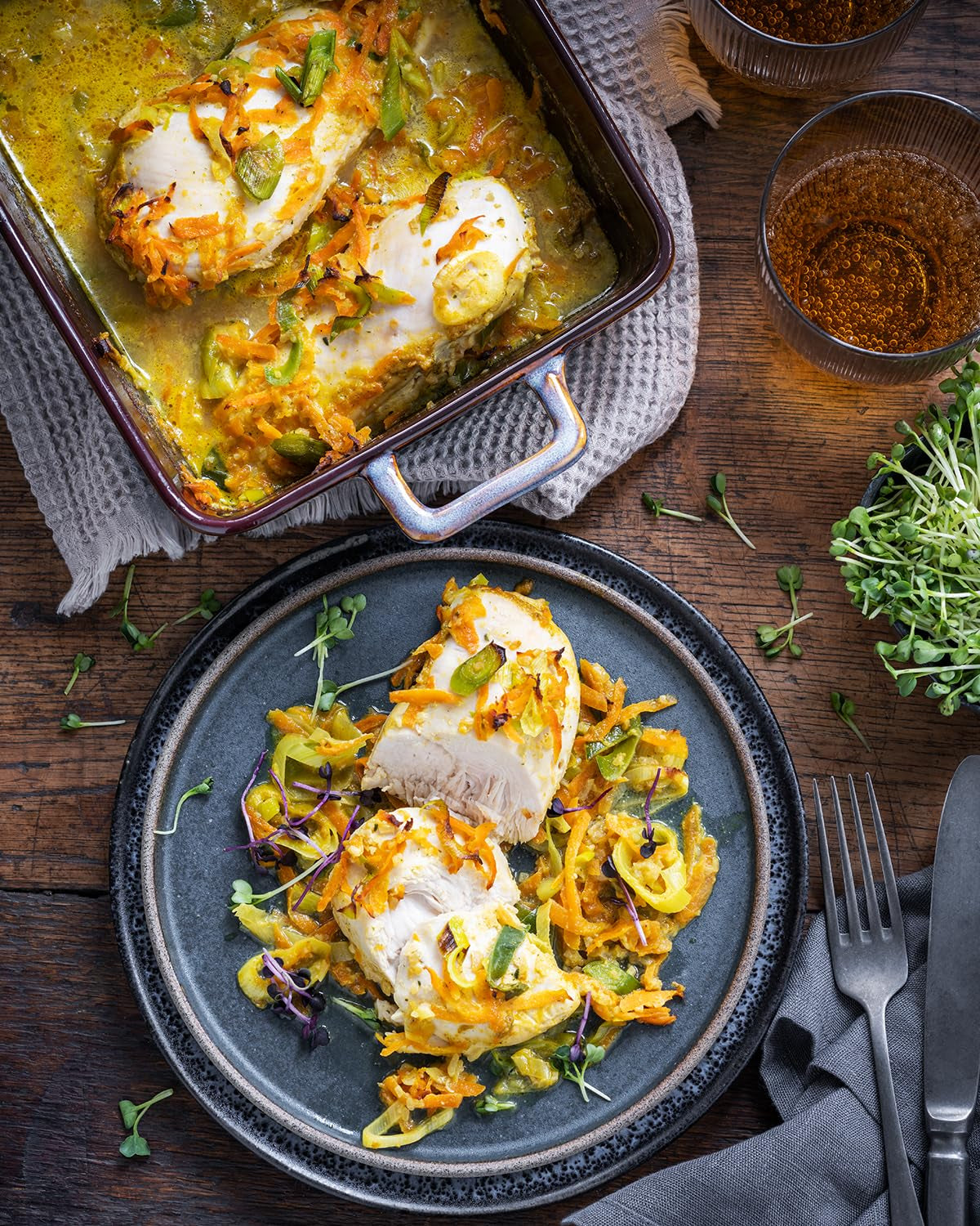 MAGGI Fix für Zwiebel-Sahne Hähnchen, Würzmischung, avec ingrédient naturel*, pour 3 portions, 1er paquet (1 x 26g)