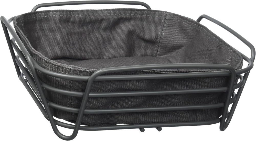 Blomus -DELARA- corbeille à pain taille L, carrée, sac en tissu amovible, design élégant, 26 x 26 cm, couleur Moonbeam (64075) Boîtes de conservation alimentaire Naty Shop Magnet Taille unique