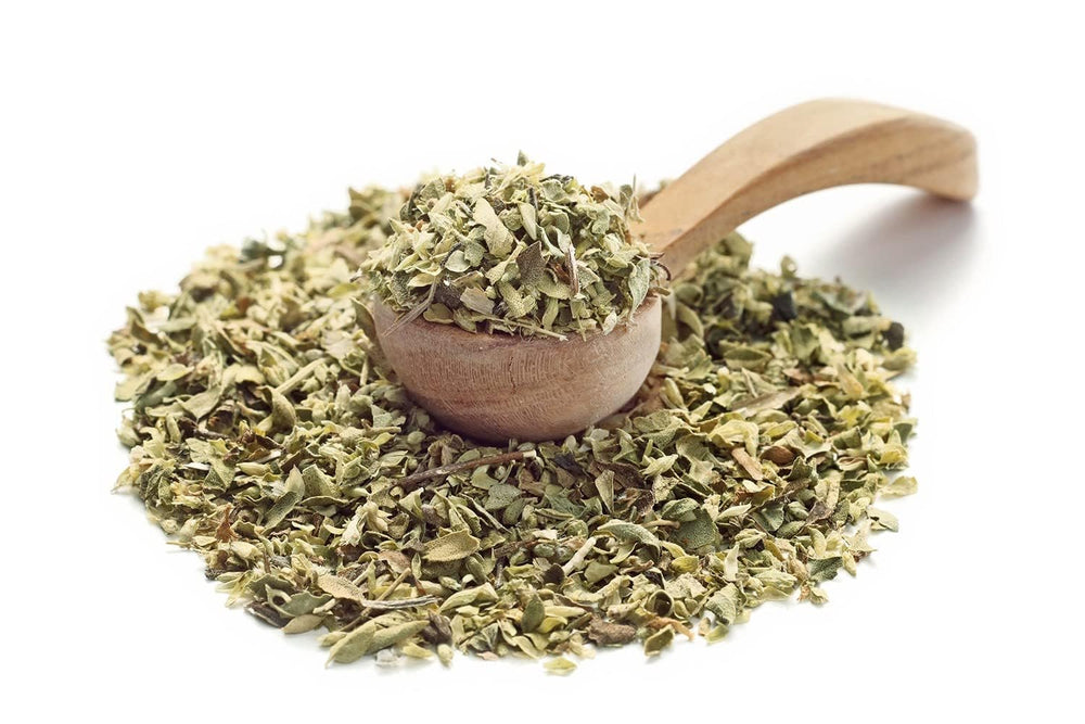 Ankerkraut Origan Gewürz, gerebelt séché, parfait pour la pizza, la soupe aux tomates et au poisson, Kräuter zum Würzen, cuisine méditerranéenne pour la maison, Lecker Kochen, 20g im Korkenglas