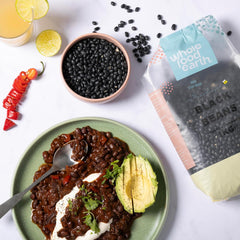 Haricots noirs Wholefood Earth 1 kg sans OGM Naturel riche en fibres riche en protéines