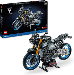 LEGO 42159 Technic Yamaha MT-10 SP Kit de modèle de moto pour adultes, modèle de véhicule authentique à moteur 4 cylindres, direction fonctionnelle et application AR, cadeau pour hommes et femmes Kits de construction Besuche den LEGO-Store Technic Yamaha