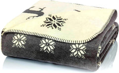 Glart Couverture Renne Gris-Beige XL 150X200 Cm, Couverture en Laine Douce et Chaude comme Couverture de Canapé, Couverture de Canapé et de Lit, Jeté en Peluche - Sans Manches. Idéal pour le canapé et la chambre des enfants Lits et couvertures Glart Titre par défaut