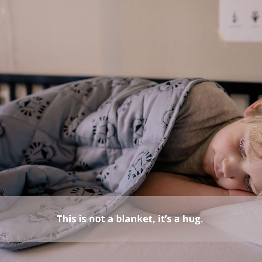 Couverture pondérée pour bébé | 3,5 kg | 100X150Cm | Couverture thérapeutique | Couvertures lestées | Couverture épaisse (visage de tigre bleu, 3,5Kg-100X150 Cm) Lits et Couvertures BLENKZ.