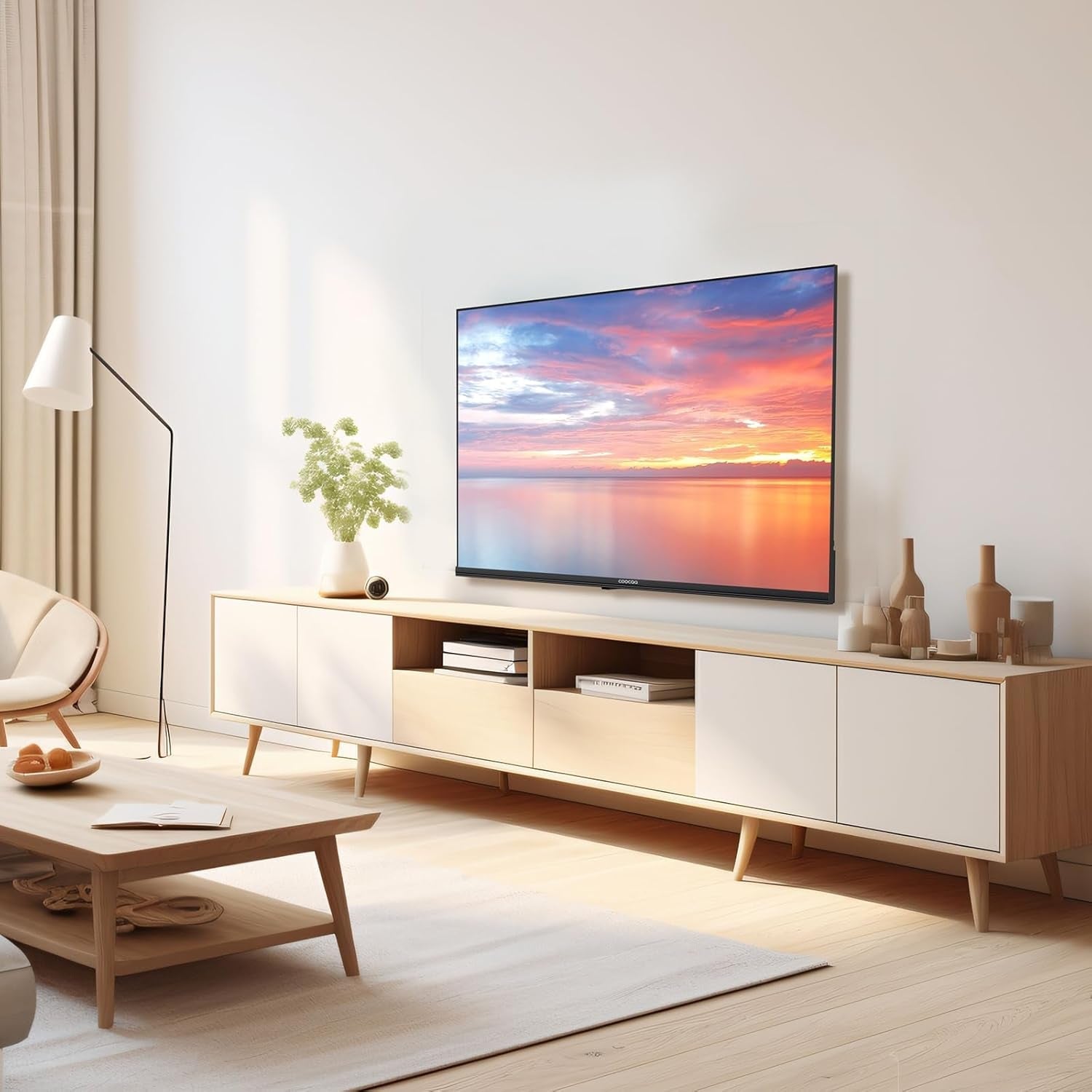 Televizor inteligent coocaa QLED 32 inch, 80 cm, televizor QLED compatibil cu Google TV, HDR10, Dolby Audio, Bluetooth 5.1, EyeCare, Google Cast, tuner triplu (DVB-T/T2/C/S/S2, CI+), 32CGQG40Z, model 2026