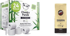 Cheeky Panda Rouleaux de papier toilette en bambou et boîte de lingettes humides Pampers Harmony Aqua Baby, 720 lingettes (15 x 48), protection douce de la peau avec 99 % d'eau