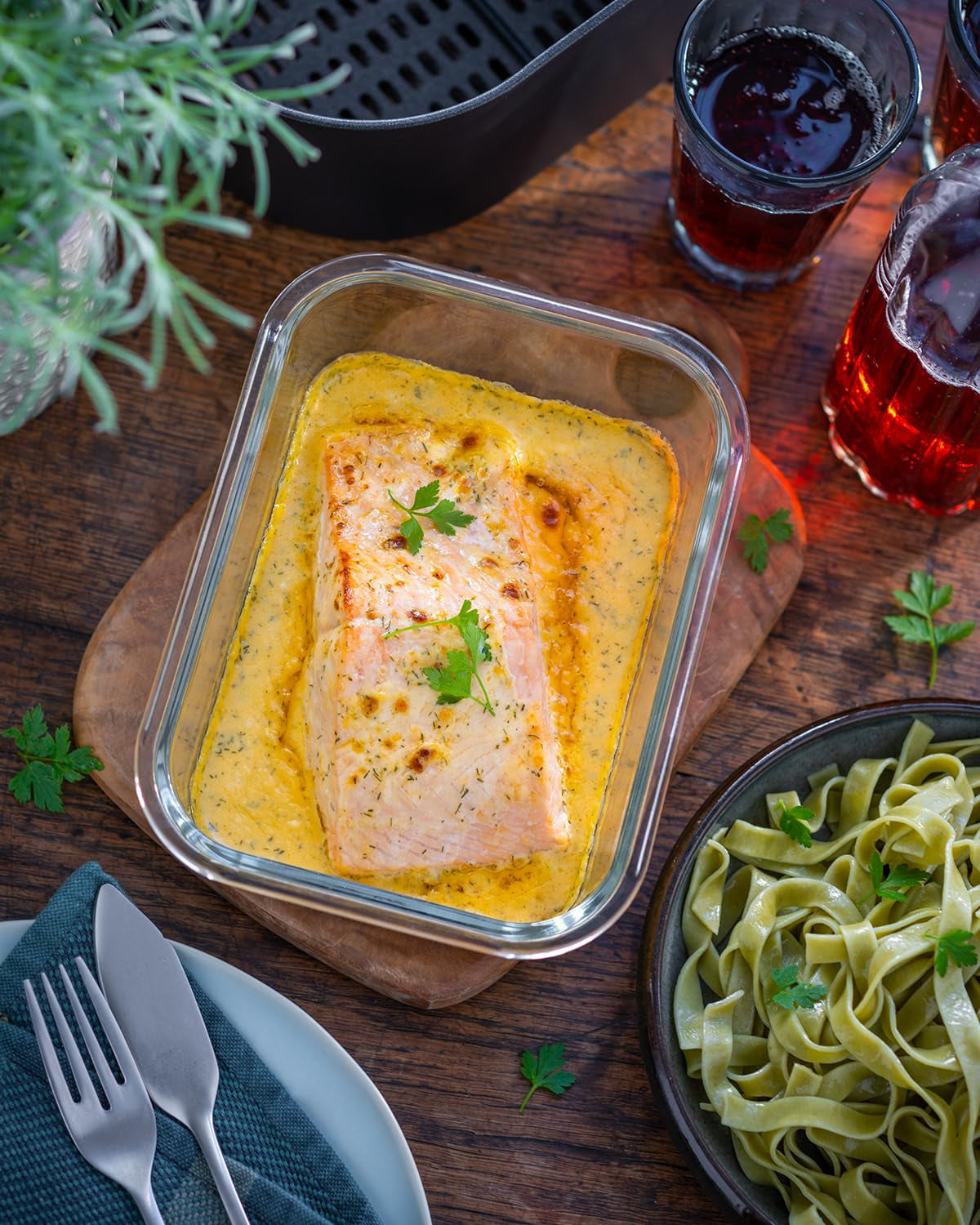 MAGGI Fix für Lachs-Sahne Gratin, Würzmischung, mit natural Ingredient*, for 2 Portionen, 1er Pack (1 x 26g)