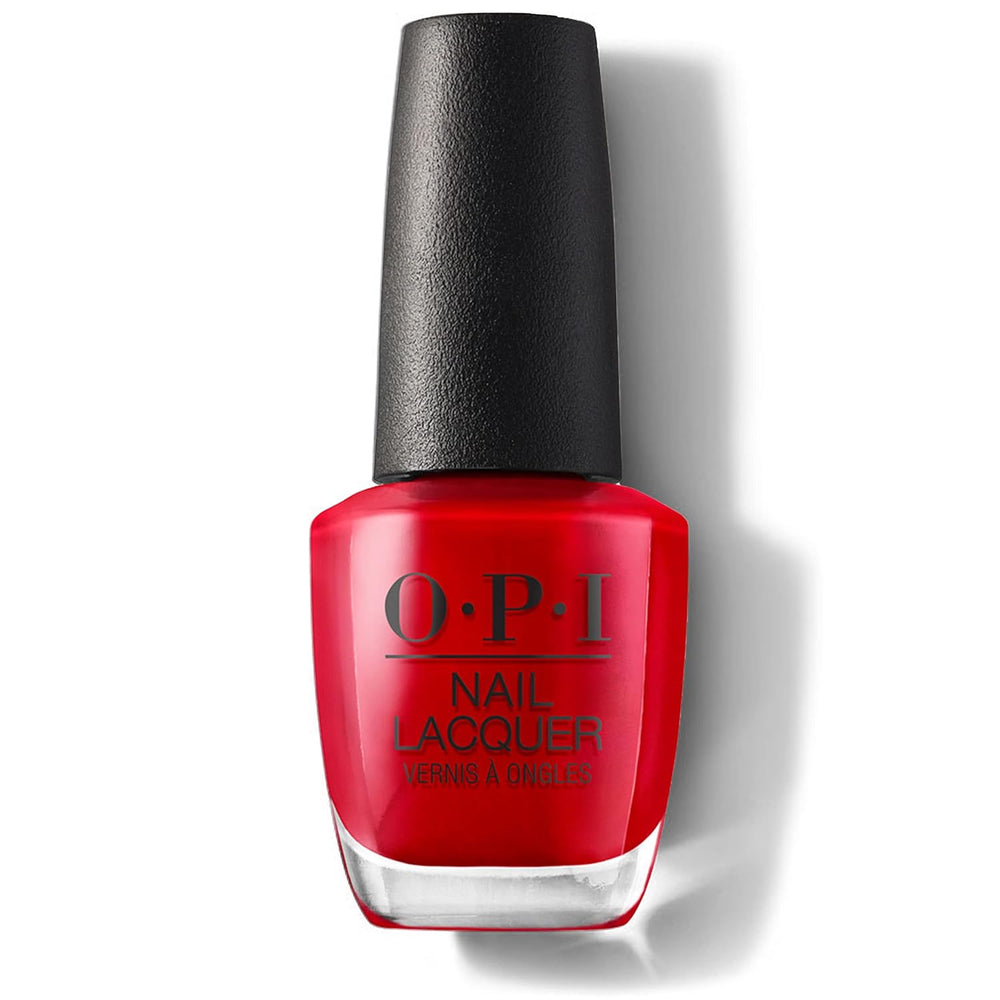 Vernis à ongles OPI dans les tons de rouge et d'orange - Vernis à ongles à séchage rapide, résistant aux éclats et longue tenue - dure jusqu'à 7 jours - avec pinceau ProWide extra-large