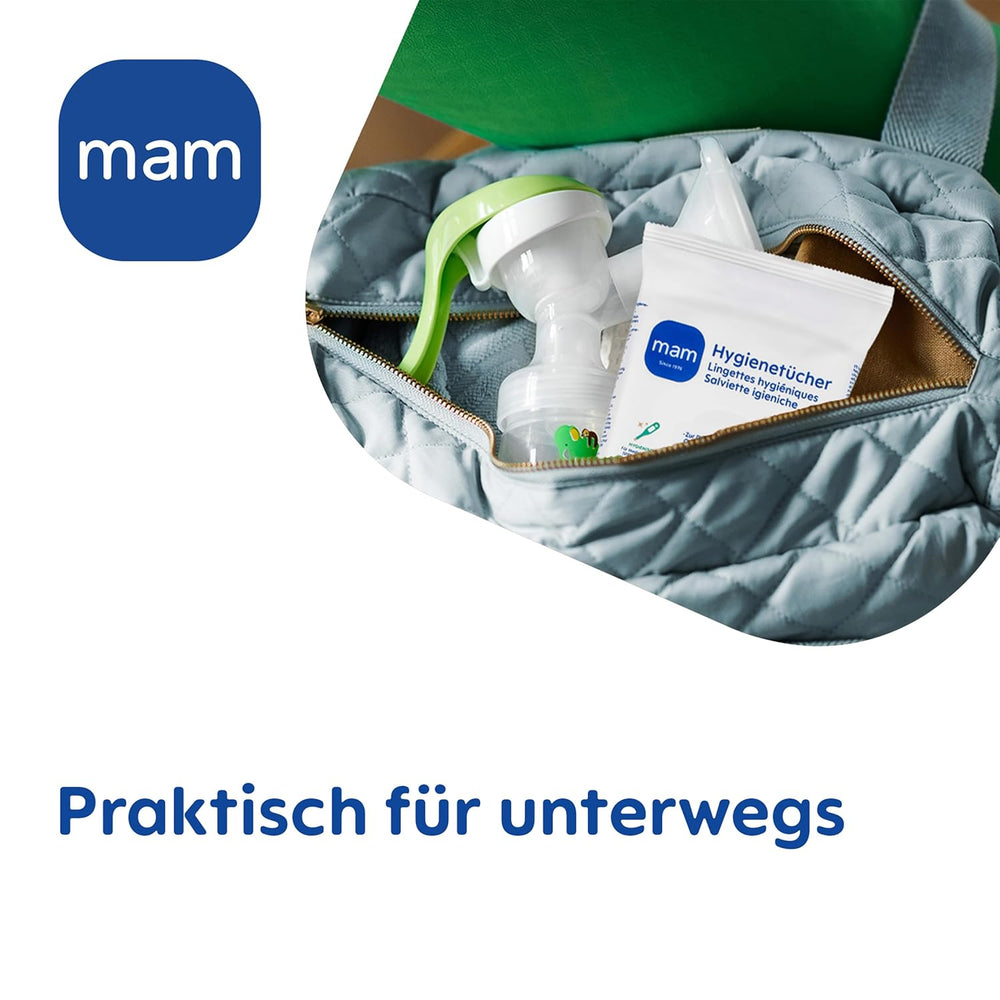 MAM Lot de 3 serviettes hygiéniques (3 x 24 pièces), lingettes nettoyantes pour dispositifs médicaux et accessoires pour bébé, serviettes hygiéniques antibactériennes et anti-virus