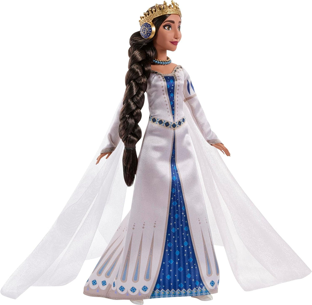 Mattel Disney Wish Königin Amaya von Rosas Modepuppe, bewegliche puppe et accessoires, HRC11