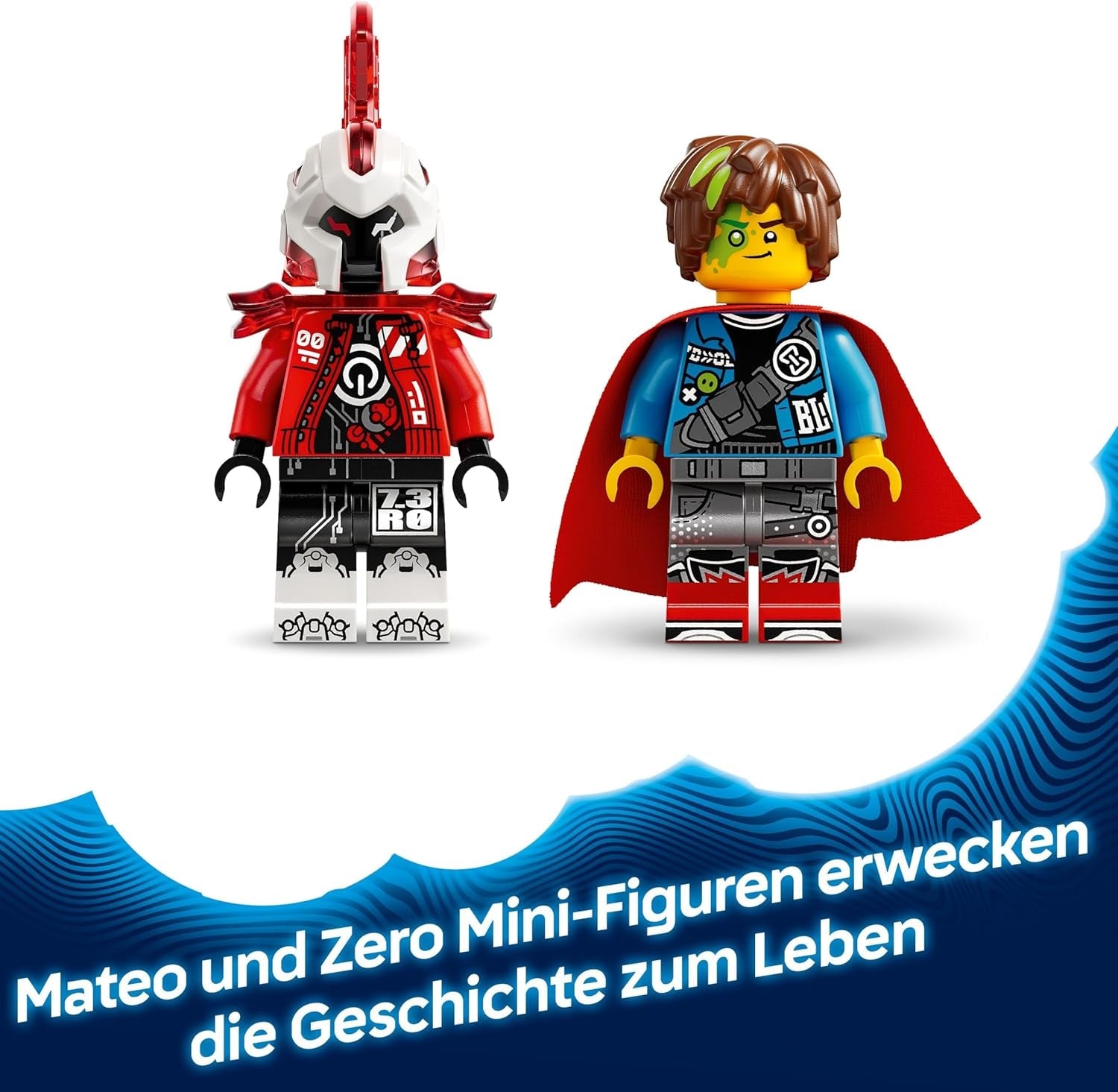 LEGO DREAMZzz Mateos Feuer-Chamäleon - Tierfigur, die Sich in EIN Spielzeug Jet & Mech oder einen Wächter verwandelt - Bauset für Mädchen und Jungen ab 7 Jahren inkl. 2 Minifiguren - Geschenk 71492