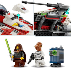 LEGO Star Wars Jedi Bob's Starfighter Jouet de construction Vaisseau spatial Briques de jouet Personnage populaire Cadeau d'anniversaire pour garçons filles et tous les fans de plus de 8 ans 75388 Jeux de construction Beuche den LEGO-Store