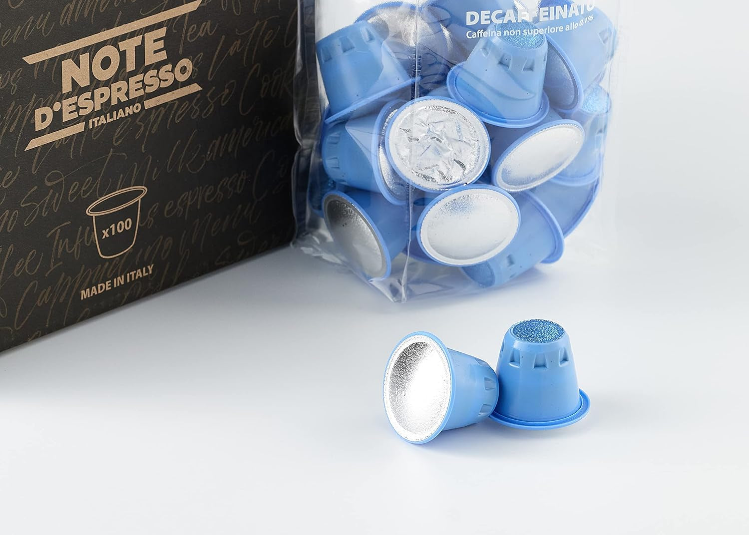 Capsules de café Decaffeinato compatibles Nespresso 5,6g x 100 capsules