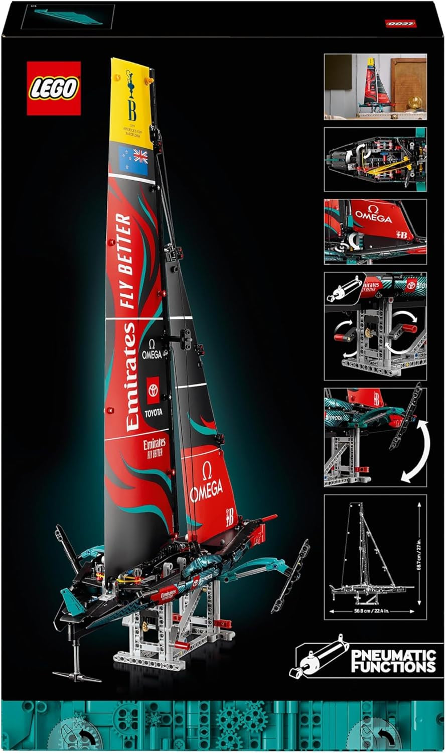 LEGO Technic Emirates Team New Zealand AC75 Racing Yacht Kit de construction de voilier pour adulte Cadeau pour homme et femme Activité créative et relaxante 42174 Ensembles de construction Besuche den LEGO-Store