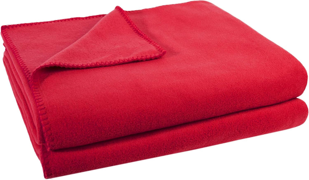 Zoeppritz Decke in Der Farbe: Rot, Aus 65% Polyester, 35% Viscose Hergestellt, GrÃ¶ÃŸe: 160X200 Cm, 103291-235-160X200