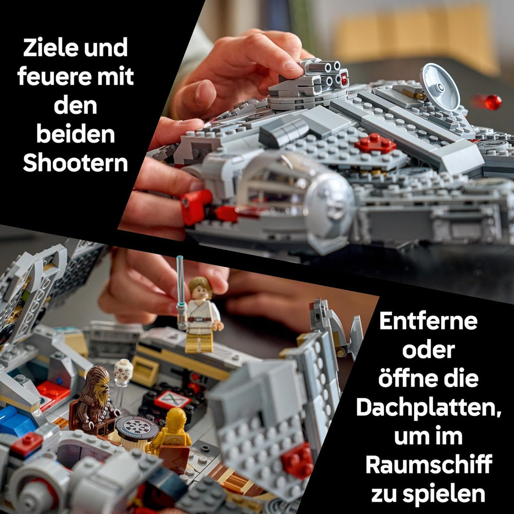 LEGO Star Wars 75426 SMART Play : Modèle Millennium Falke - Kompatibles Interaktives Spielzeug inkl. 4 SMART Tags et 4 Minifigures - Idées cadeaux pour garçons et filles à partir de 9 ans et fans adultes