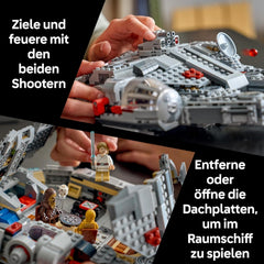 LEGO Star Wars 75426 SMART Play : Modèle Millennium Falke - Kompatibles Interaktives Spielzeug inkl. 4 SMART Tags et 4 Minifigures - Idées cadeaux pour garçons et filles à partir de 9 ans et fans adultes