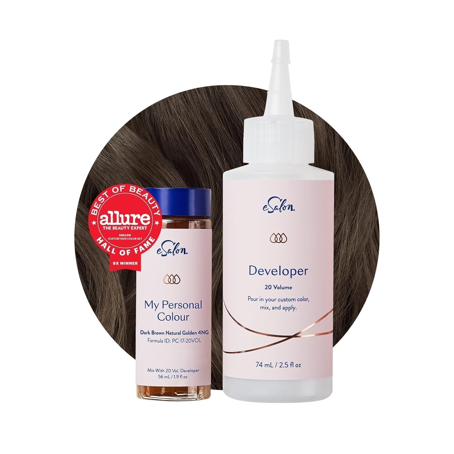 Ensemble de teintures capillaires permanentes, couverture 100 % des gris, coloration maison, 0 % d'ammoniaque, teintures capillaires multidimensionnelles, teintures capillaires professionnelles, Naty Shop, teinture capillaire, brun foncé, or naturel, 4 ng