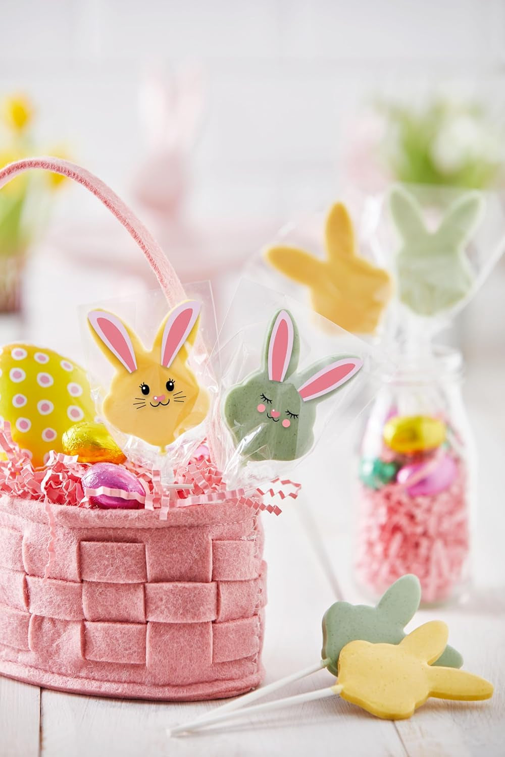 HEITMANN KREATIV - Acadele de ciocolată - Cu coloranți pudră pe bază de plante - Galben și verde - Kit DIY - Paște