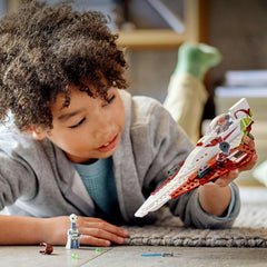 LEGO Star Wars Jedi Starfighter Obi-Wan Kenobi, jouet à construire avec Taun We, figurine de droïde et sabre laser, ensemble Attack of the Clones 75333 Jeux de construction Besuche an LEGO-Store