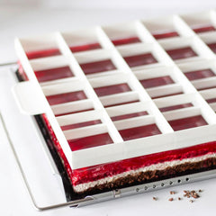 STÄDTER Diviseur à biscuits et coupe-pâte pour 24 ou 30 pièces, plastique alimentaire, passe au lave-vaisselle, utilisable des deux côtés