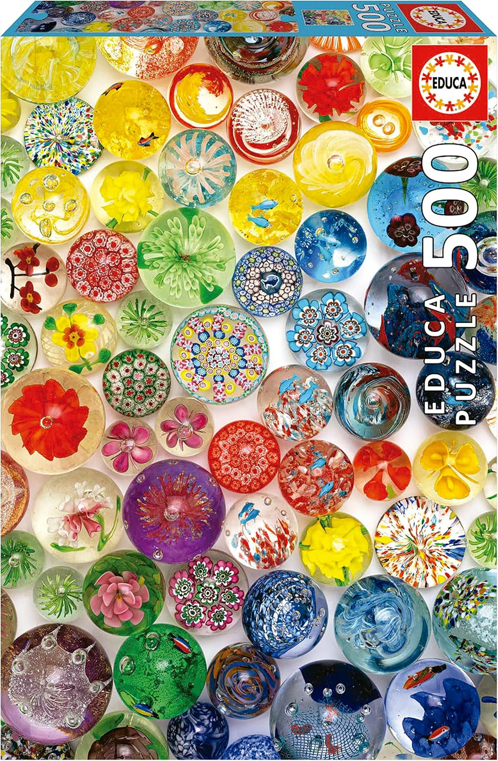 Educa - Puzzle 500 piese pentru adulti | Cutii de bautura, puzzle 500 piese pentru adulti si copii de la 11 ani, limonada, design, multicolor (18447) Puzzle Naty Shop Baloți de fantezie