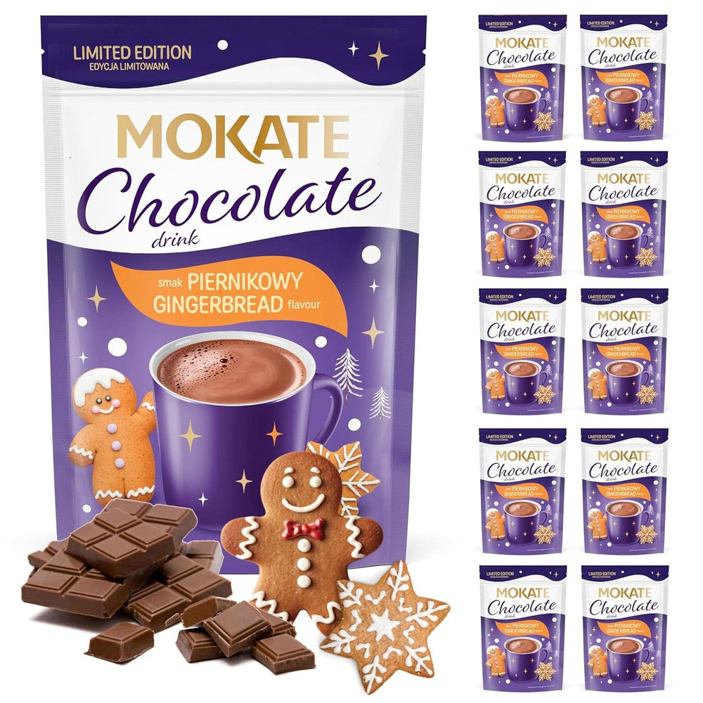 MOKATE® Chocolat chaud noir - 1 paquet 180 grammes - 10 sachets Cacao et Chocolat Chaud Naty Shop Cannelle - 10 sachets