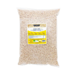 Sorgho blanc biologique, 1 kg, décortiqué, grain brut, cultivé biologiquement en Italie, emballage idéal pour la famille