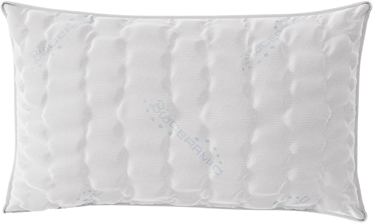 Literie italienne MB Home Italia, oreiller, biocéramique, gris clair, 45 x 75 cm Oreillers standards Naty Shop Bioceramic