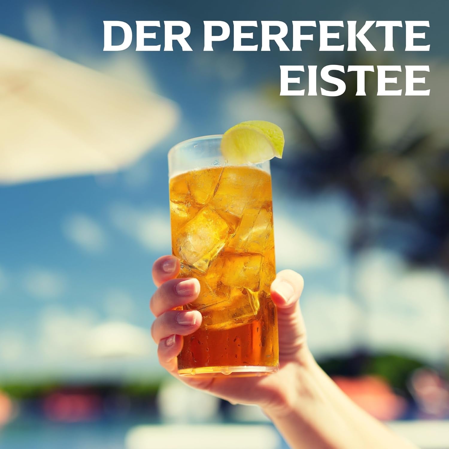 Lipton Peach Iced Tea Set, rafraîchissant pour toute la famille, 18 sachets de thé, poudre de brassage maison