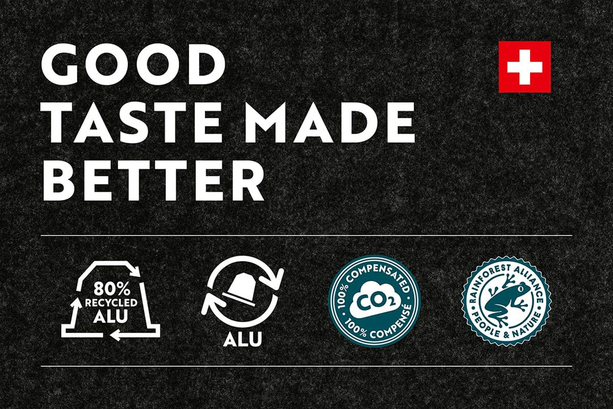 Café Royal Lungo Forte 36 capsules pour machine à café Nespresso - intensité 8/10 - capsules de café certifiées UTZ en aluminium (emballage avec 2)