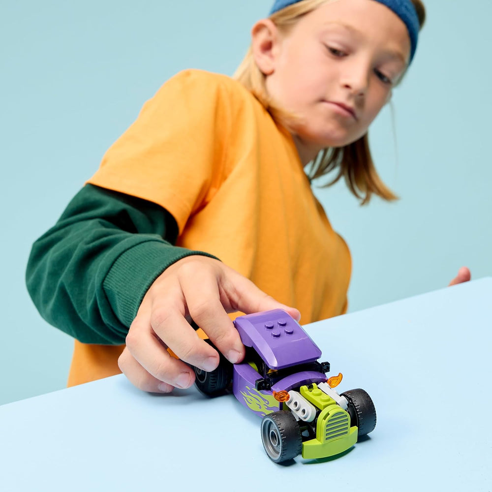 LEGO City Hot Rod - Jouet de voiture de course avec figurine de pilote et toit pliant - Ensemble de construction de motricité fine - Petite idée de cadeau d'anniversaire pour les garçons de 5 ans et plus - 60485