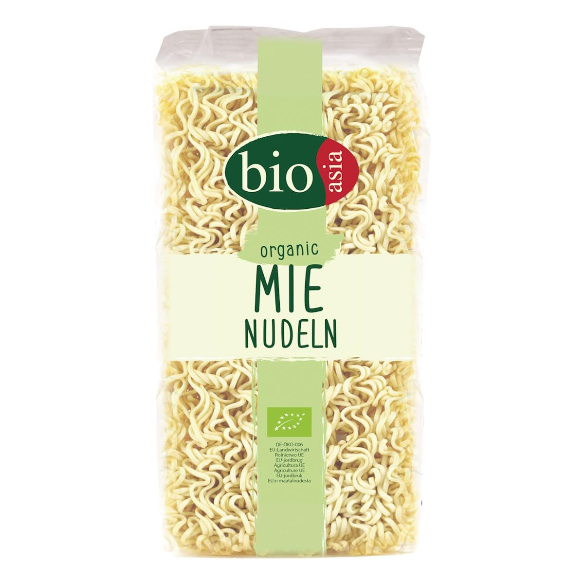 BIOASIA Nouilles Mie Bio, nouilles de blé sans œuf, préparées rapidement et facilement, végétariennes (8 x 250 g)