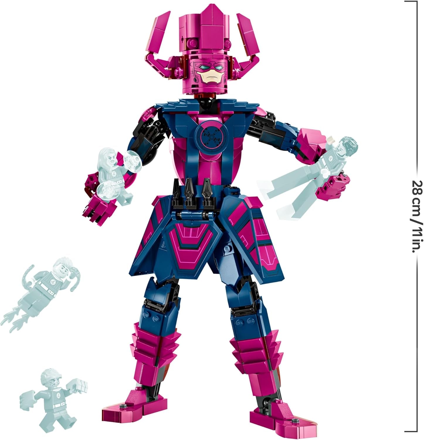 LEGO ǀ Marvel Les Quatre Fantastiques contre. Galactus Baufigur - Bauset mit Superhelden - Jeu avec The Thing, Invisible Woman et Human Torch - Créations créatives pour les jeunes et les filles - 76316