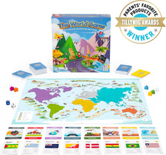 World Game - Jeu de société amusant sur la géographie - Jeu d'apprentissage du monde pour enfants et adultes - Idée cadeau sympa pour les adolescents - Allemand