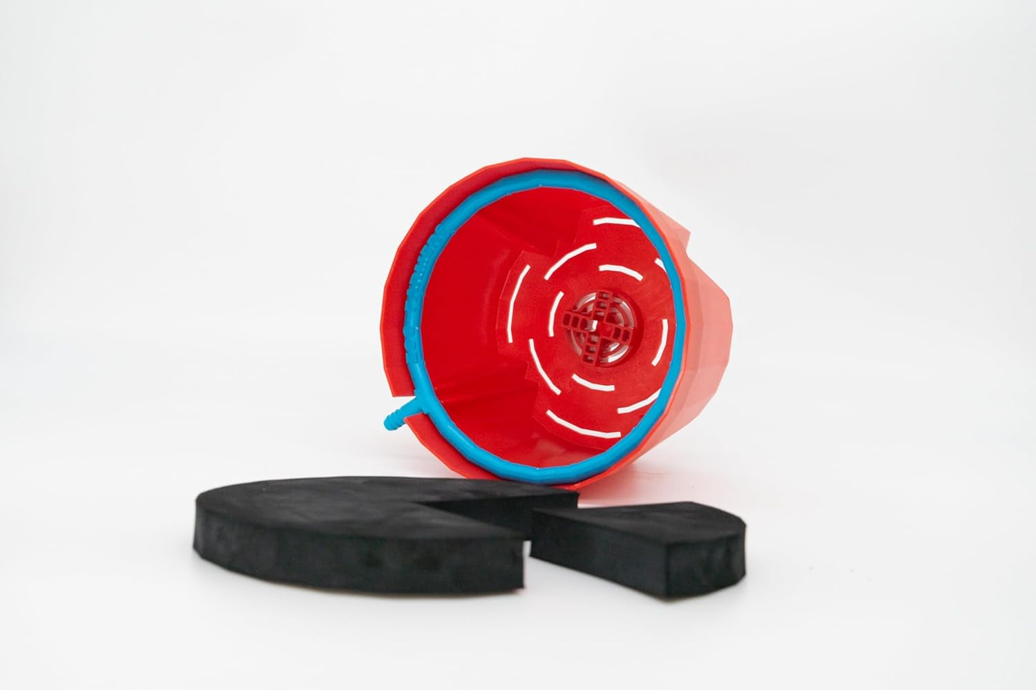 Hydro Farmer Kit de 19 pots Ø 18 cm (rouge) Système de culture comprenant 4 pots, 4 anneaux d'arrosage, 4 couvercles, un kit d'adaptateurs et un tuyau de 2 m, culture hydroponique, aéroponie