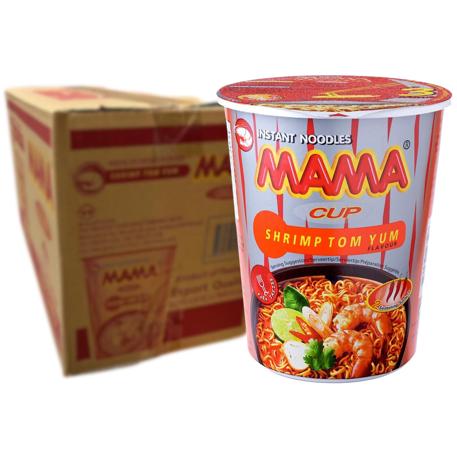 MAMA - Nouilles Instantanées au Poulet - Paquet Multiple (30 X 55 GR)