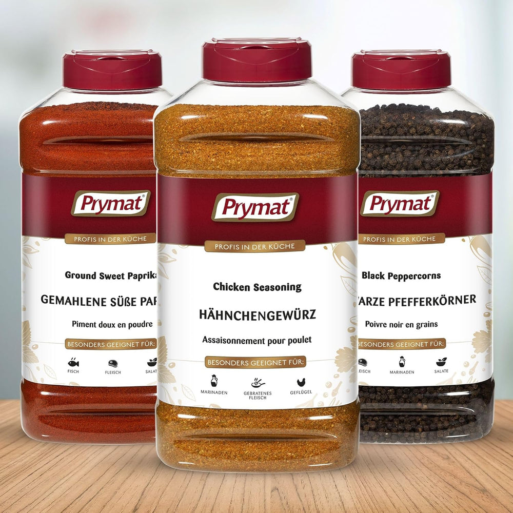Prymat Hähnchengewürz 1100g, Gewürzmischung für Hhn, Turkey, Ente, Gans, Grillgewürze, Marinade für Fleisch im Streuer