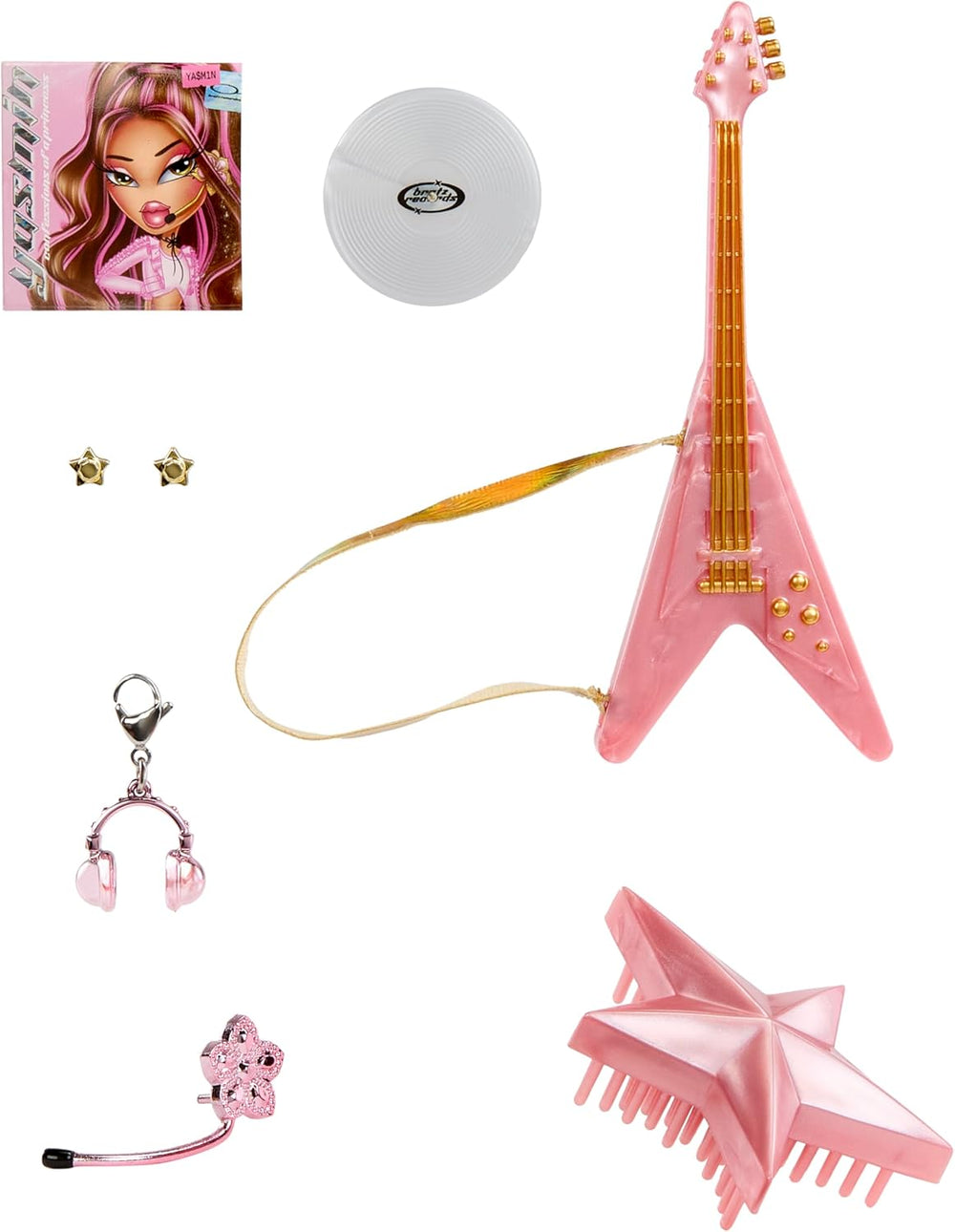 BRATZ Pop Starz Yasmin – Modepuppe mit Anhänger zum Sammeln, Outfit et Musikzubehör