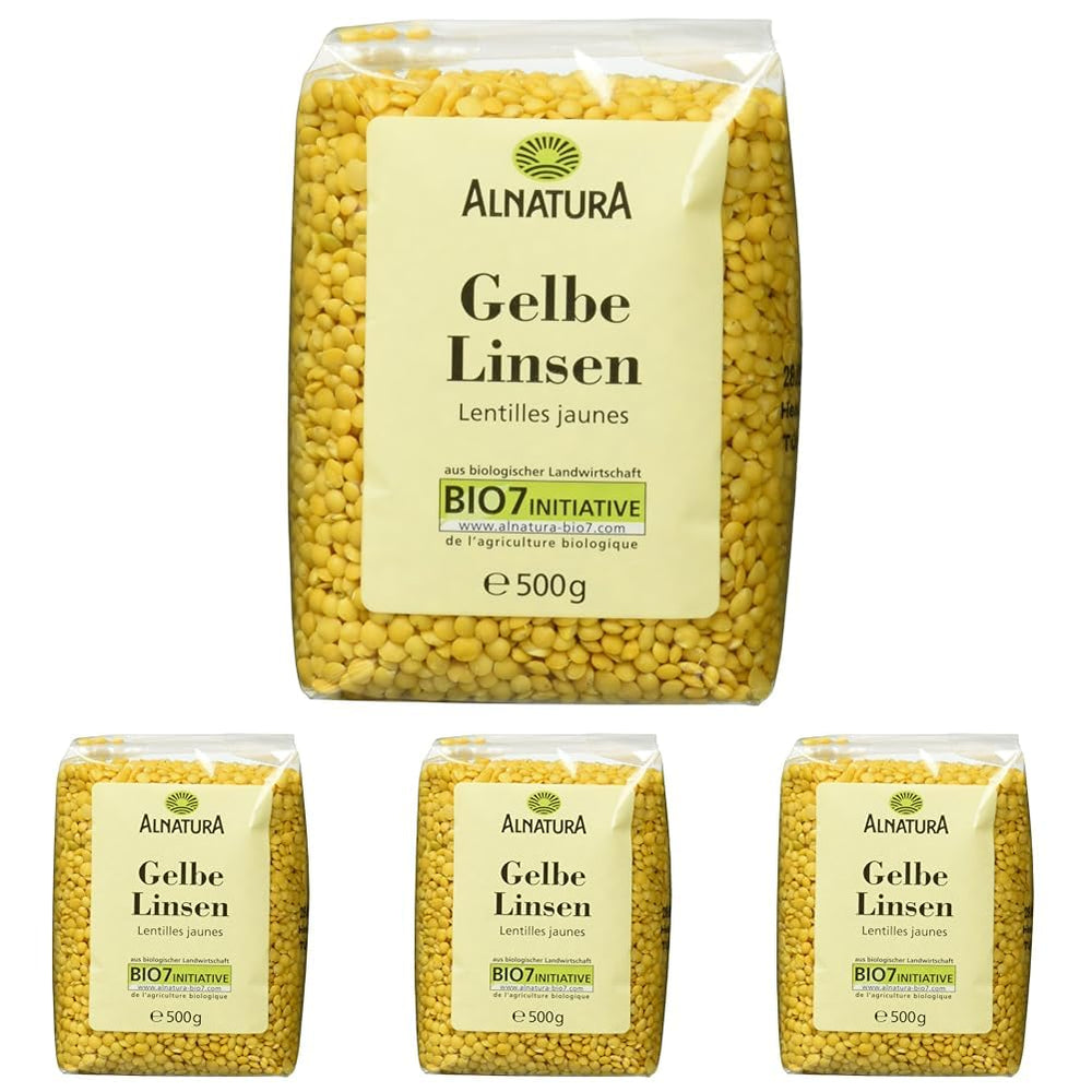 Lentilles jaunes bio, 500g