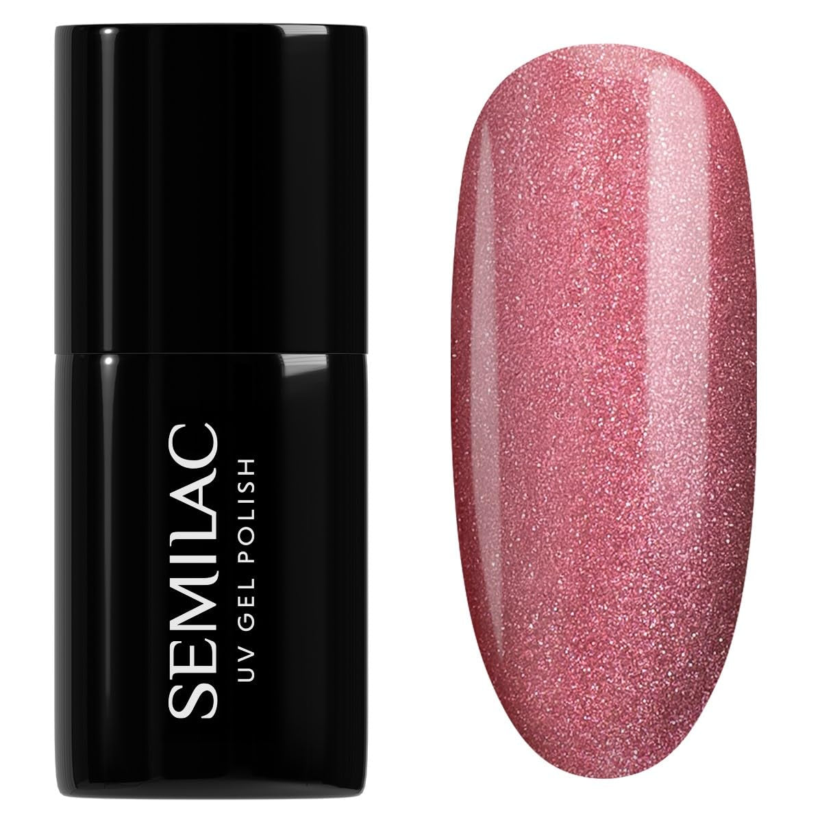 Semilac Vernis à Ongles UV 664 Lilas Brillant 7 ml - Effet Oeil de Chat, Reflets Uniques avec Outil Magnétique - Collection Gloss Gala