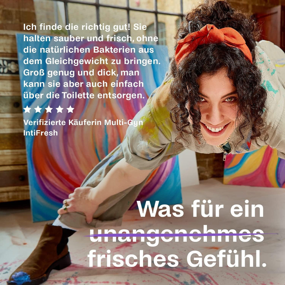 Multi-Gyn Intifresh, lingettes intimes à usage externe, 12 lingettes humides